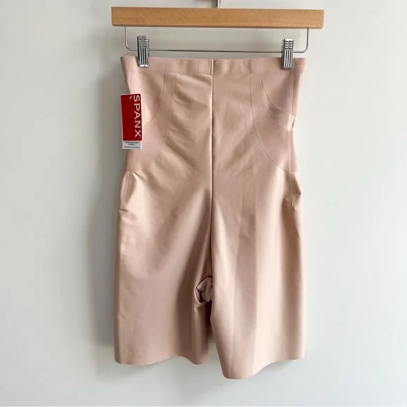 Spanx SuperSculpt Transform High-Waisted Mid-Thigh Shapewear Short Nude S - Picture 4 of 8